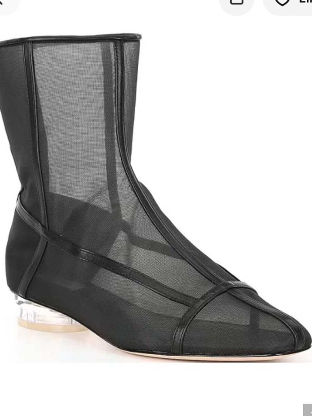 NWOB $129 Antonio Melani x Elizabeth Damrich Femme Cage Mesh Booties Black Sz 10 - Picture 2 of 7